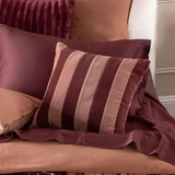 Carnivale Velvet Stripe Cushion in BlushBerry by Habitat | Square 45 - Pillow Talk