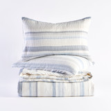 Juniper Stripe Blue Quilt Cover Set [ESSBJUNIQC24A]