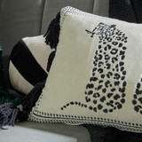 Tanzi Leopards Embroidered Velvet Cushion [MUSSTANZIL23]
