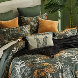 Tanzi Leopards Embroidered Velvet Cushion [MUSSTANZIL23]