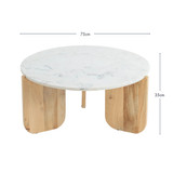 Banks Marble Coffee Table [MUSLBANKC24]