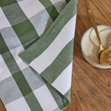 Kova Stripe Check Green Table Linen Range [HABLKOVSNW24B]