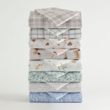 Natural Arc Printed Flannelette Sheet Set [HABBPRFLSS24E]