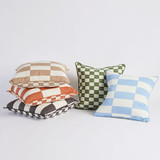 Corsica Check Reversible Cushion [MUSSCORSIC24]