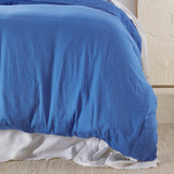 Washed Linen Look Blue Quilt Cover Set [ESSBWLL19AH]