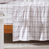 Gingham Natural Printed Flannelette Sheet Set [HABBPRFLSS24A]