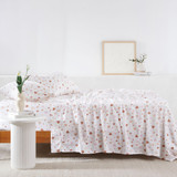 Hearts Printed Flannelette Sheet Set [HABBPRFLSS24G]