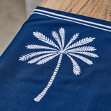 Siwa Palm Embroidered Table Runner [MUSLSIWTRW24]