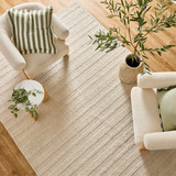 Hendrix Floor Rug in Ivory by MUSE | 200x300cm - Pillow Talk