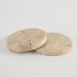 Travertine Marble Coaster 2 pack [MUSLTRACW24]