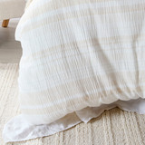 Juniper Stripe Natural Quilt Cover Set [ESSBJUNIQC24B]