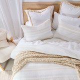 Juniper Stripe Natural Quilt Cover Set [ESSBJUNIQC24B]