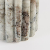 Ribbed Marble Candle Holder [MUSHRIBCHW24]