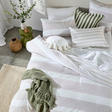 Kyra Reversible Striped Quilt Cover Set [HABBKYRAQ24]