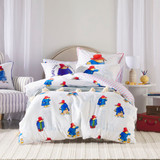 Paddington Bear Reversible Quilt Cover Set in Blue by Kids by Pillow Talk | Double Bed, Queen Bed, Single Bed - Pillow Talk