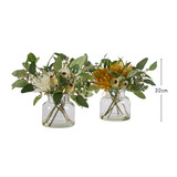 Artificial Sugarbush Bouquet in Vase [MUSHSUGBVS24]