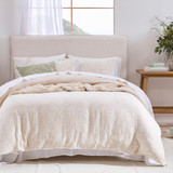Alani Quilt Cover Set in Natural by Habitat | Double Bed, Queen Bed, Super King Bed - Pillow Talk