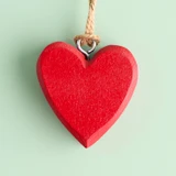 Wooden Heart Christmas Hanging Decoration [HABCHARTW24]