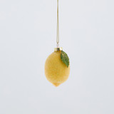 Frosted Glass Lemon Christmas Hanging Decoration [HABCFROFR24A]
