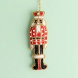 Beaded Nutcracker Christmas Hanging Decoration [HABCNUTCR24]
