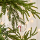 Candy Cane Glass Christmas Bauble [HABCCANDY24]