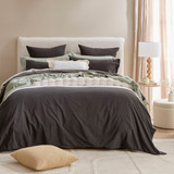 Australian Cotton Charcoal Quilt Cover Set [HABBWAUSCQ24A]