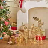Glitzy LED Christmas Reindeer Standing Decoration [HABCGLTZZ24]