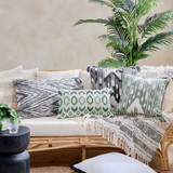 Ikat Rope Trim Cushion [MUSLIKATR24]