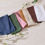 Pelham Cotton Napkin in Chocolate, Rose, White, ForestGreen, Natural, Navy, Toffee by Habitat | 1 x Napkin 50cm x 50cm - Pillow Talk