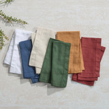 Pelham Cotton Napkin in Chocolate, Rose, White, ForestGreen, Natural, Navy, Toffee by Habitat | 1 x Napkin 50cm x 50cm - Pillow Talk