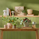 Chandler Decorative Pot in Burgundy, Green, Mustard by Habitat | Small, Large - Pillow Talk