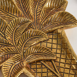 Gold Palm Decorative Plate [MUSHGPALW25]