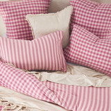 Maisie Pink Check European Pillowcase [HABBMCEU25A]