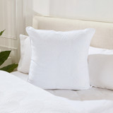 Adele White European Pillowcase in White by Essentials | European Pillowcase - Pillow Talk