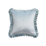 Davina Pleated Ruffle Velvet Cushion [MUSLDAVIN25]