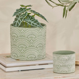Vixen Cement Decorative Pot in Mint by Habitat | Small, Large - Pillow Talk