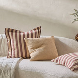 Frankie Two Tone Stripe Cushion [MUSLFRANK25]