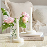 Taper Swirl Candle in Cream by Habitat | Large, Small - Pillow Talk