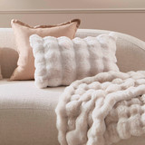 Prague Faux Fur Oblong Cushion [MUSSPRAGUC24_OBL]