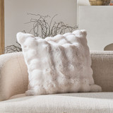 Prague Faux Fur Large Square Cushion [MUSSPRAGUC24_SQ1]
