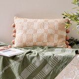 Kaiya Check Oblong Cushion [MUSLKAIYA25]