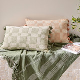 Kaiya Check Oblong Cushion [MUSLKAIYA25]