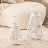 Oscar Lantern in White by MUSE | Large, Small - Pillow Talk