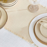 Ashra Fringed Cotton Table Runner [MUSLASHRA18TR]