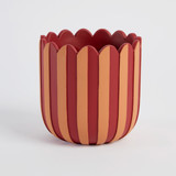 Lucy Stripe Decorative Pot [MUSHLUCSPW25]