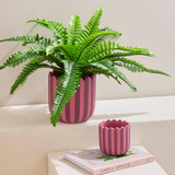 Lucy Stripe Decorative Pot [MUSHLUCSPW25]