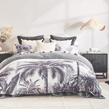 Noir Palm Quilt Cover Set [ESSBNOIRQC25]