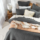 Abel Cloud Charcoal Coverlet Set [ESSBABCLCS23D]