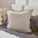 Atlas Stripe European Pillowcase in Natural by Habitat | European - Pillow Talk