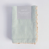 Millie Stripe Scallop Napkin 4 Pack [HABLMILSNS25]